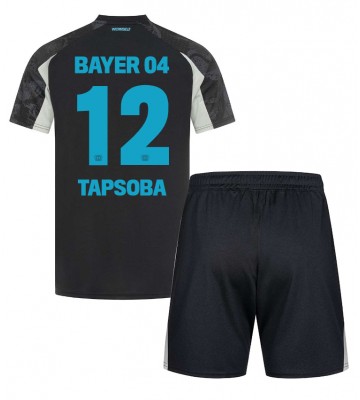 Bayer Leverkusen Edmond Tapsoba #12 Tredje Kläder Barn 2024-25 Kortärmad (+ Korta byxor)